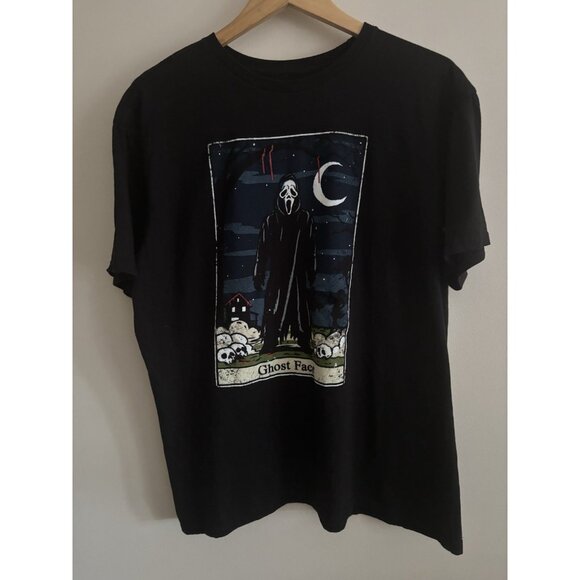 SCREAM Ghostface Black Tarot Card T-Shirt Men’s Size XL Halloween Spooky - Picture 1 of 6